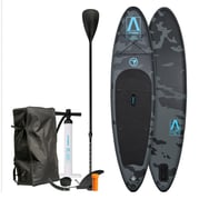 FitNord Aqua Lite SUP-brettsett, G2 Åbo (svart-turkis), med aluminiumsåre 1