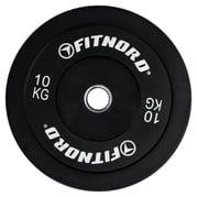 FitNord Bumper Black Vektskive 10 kg 1