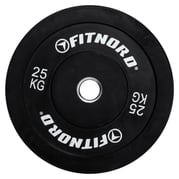 FitNord Bumper Black Vektskive 25 kg 1