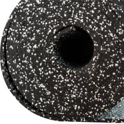 FitNord Gummimatte svart 4 mm (10 m rull) med hvite prikker 1