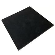 FitNord Gummiplate 1m x 1m x 20mm, svart 1