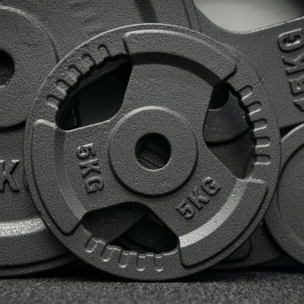FitNord Vektplate 30 mm, Støpejern 5 kg 2