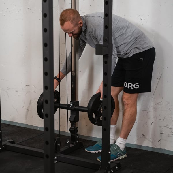 FitNord Power Rack 500 med øvre og nedre dragstasjon 11
