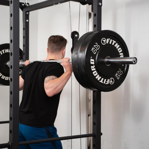 FitNord Power Rack 500 med øvre og nedre dragstasjon 3