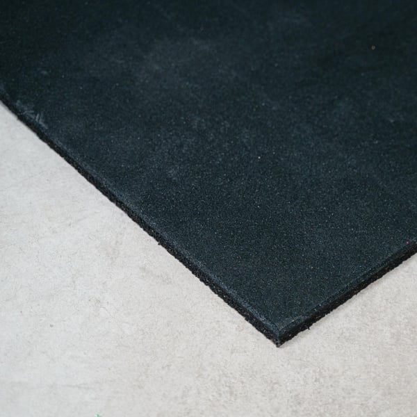 FitNord Gummiplate 1m x 1m x 20mm, svart 2