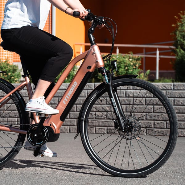 FitNord Ava 500 Elsykkel 2024, gull (612 Wh batteri/80 Nm) 3