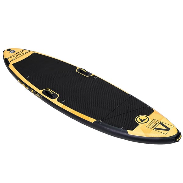 FitNord Aqua Leaf 340 G2 SUP-brettsett, Nordkapp (svart-gul), med karbonfiberåre 2