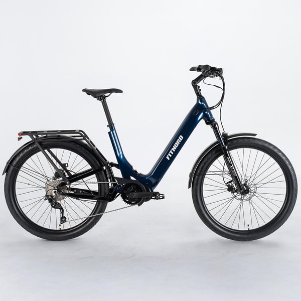 FitNord Ava 700FS NightSky Elsykkel, mørkeblå, ramme 48 cm, dekk 27,5", batteri 720 Wh 1