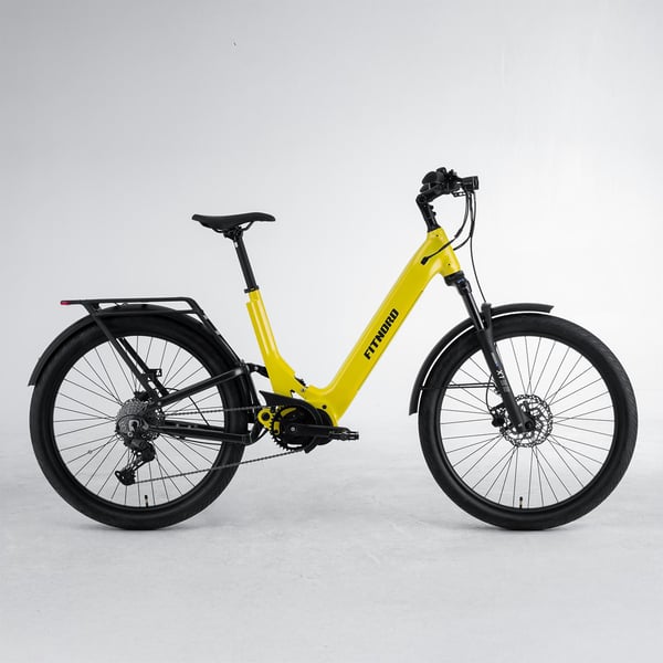 FitNord Ava 700FS Elsykkel, gul 1