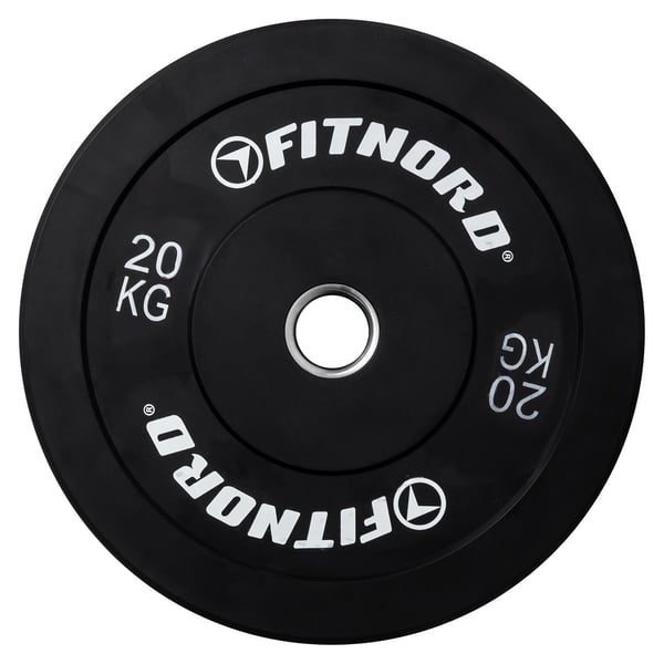 FitNord Bumper Black Vektplate 20 kg 1