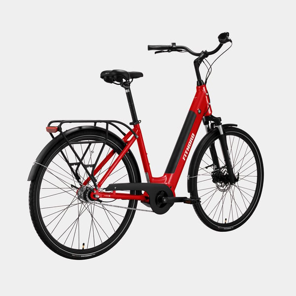 FitNord Classic 500 Elsykkel 2024, rød (630 Wh batteri/80 Nm) 5