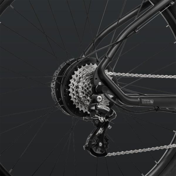 FitNord Ranger 300 El-terrengsykkel 2024, svart (720 Wh batteri/45 Nm) 7