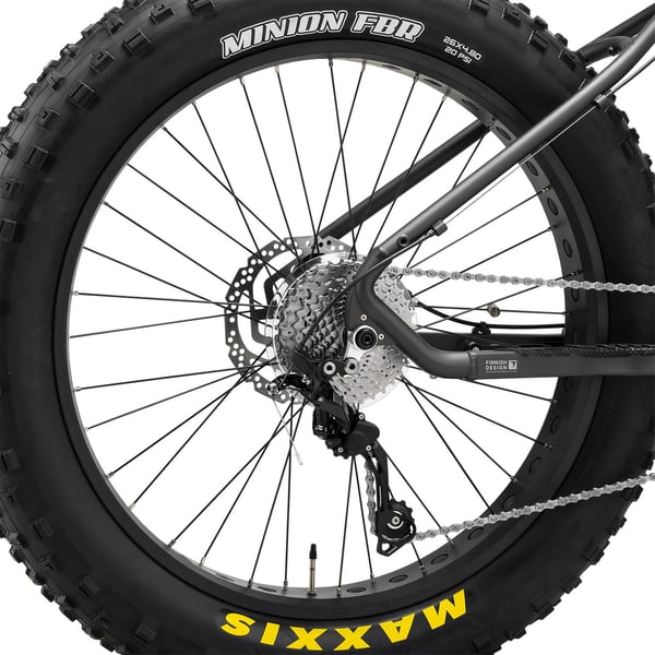 FitNord Rumble 1000 Elfatbike 2024, svart (856 Wh batteri/110 Nm) 12
