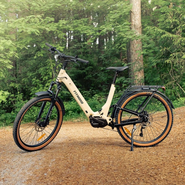 FitNord Venture 700FS DesertMax Elsykkel, matt sand, Ramme 48 cm, dekk 27,5", batteri 720 Wh 2