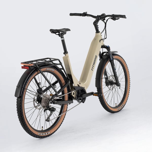 FitNord Venture 700FS DesertMax Elsykkel, matt sand, Ramme 48 cm, dekk 27,5", batteri 720 Wh 5