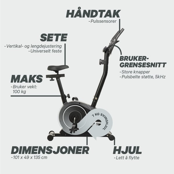 FitNord Cyclo 100 Trimsykkel 5