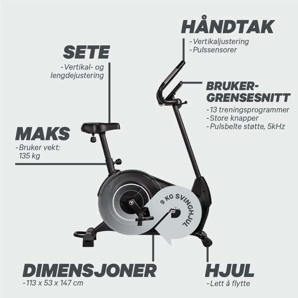 FitNord Cyclo 300 Trimsykkel 7