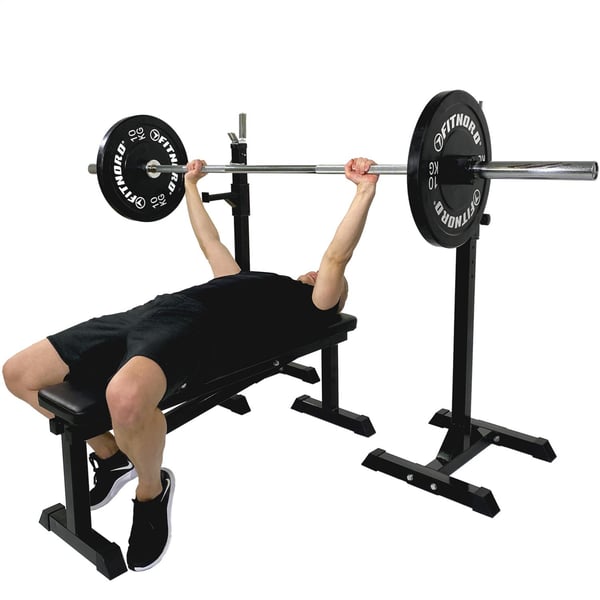 FitNord Benkpress- og knebøystativ 4