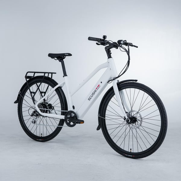 Scushi Norway Universe Elsykkel, hvit (360 Wh batteri) 9
