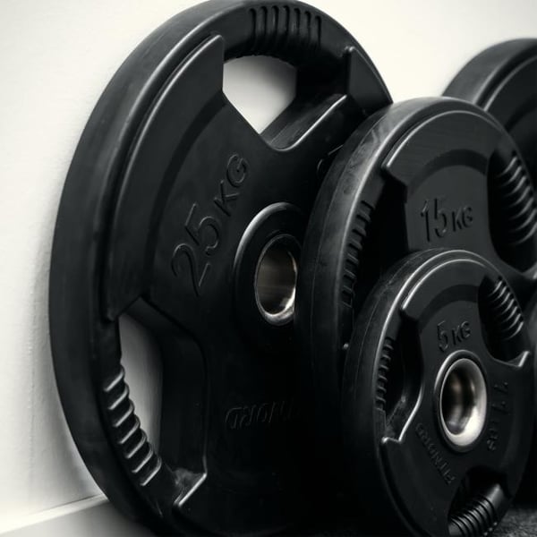 Vektplate 20 kg, FitNord Tri-Grip Svart G2 6