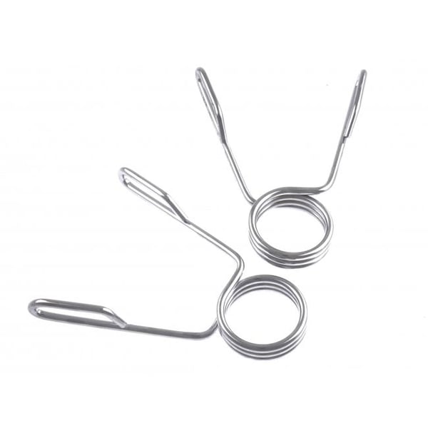 Vektskivelås med langt rett håndtak (par), for olympisk stang, FitNord