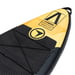 FitNord Aqua Leaf 340 G2 SUP-brettsett, Nordkapp (svart-gul), med karbonfiberåre 3