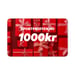 Sykkeltilbehør Gavekort 1000kr 1